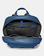 COACH®,KENNEDY BACKPACK,Leather,Large,True Blue/Silver,Inside View,Top View