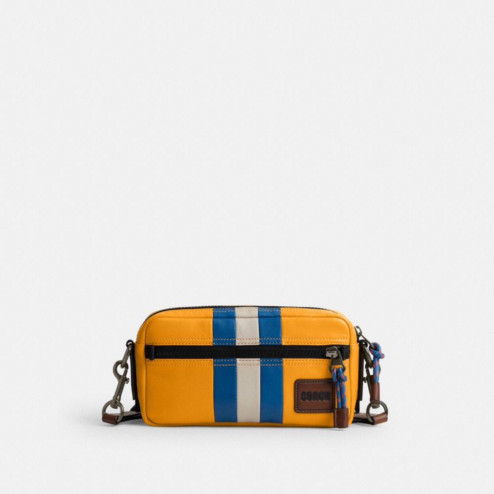 COACH Pacer Slim Pouch With Varsity Stripe