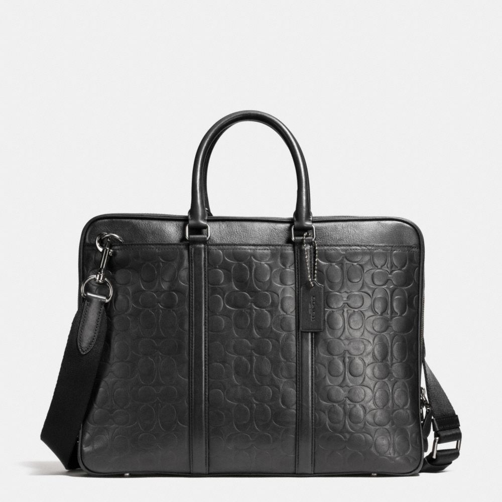 Coach laptop online briefcase