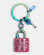 Anodized Lock And Key Key Ring