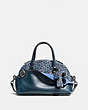 COACH®,OUTLAW SATCHEL 36,Haircalf,Large,Pewter/Ranch Floral Mist,Front View