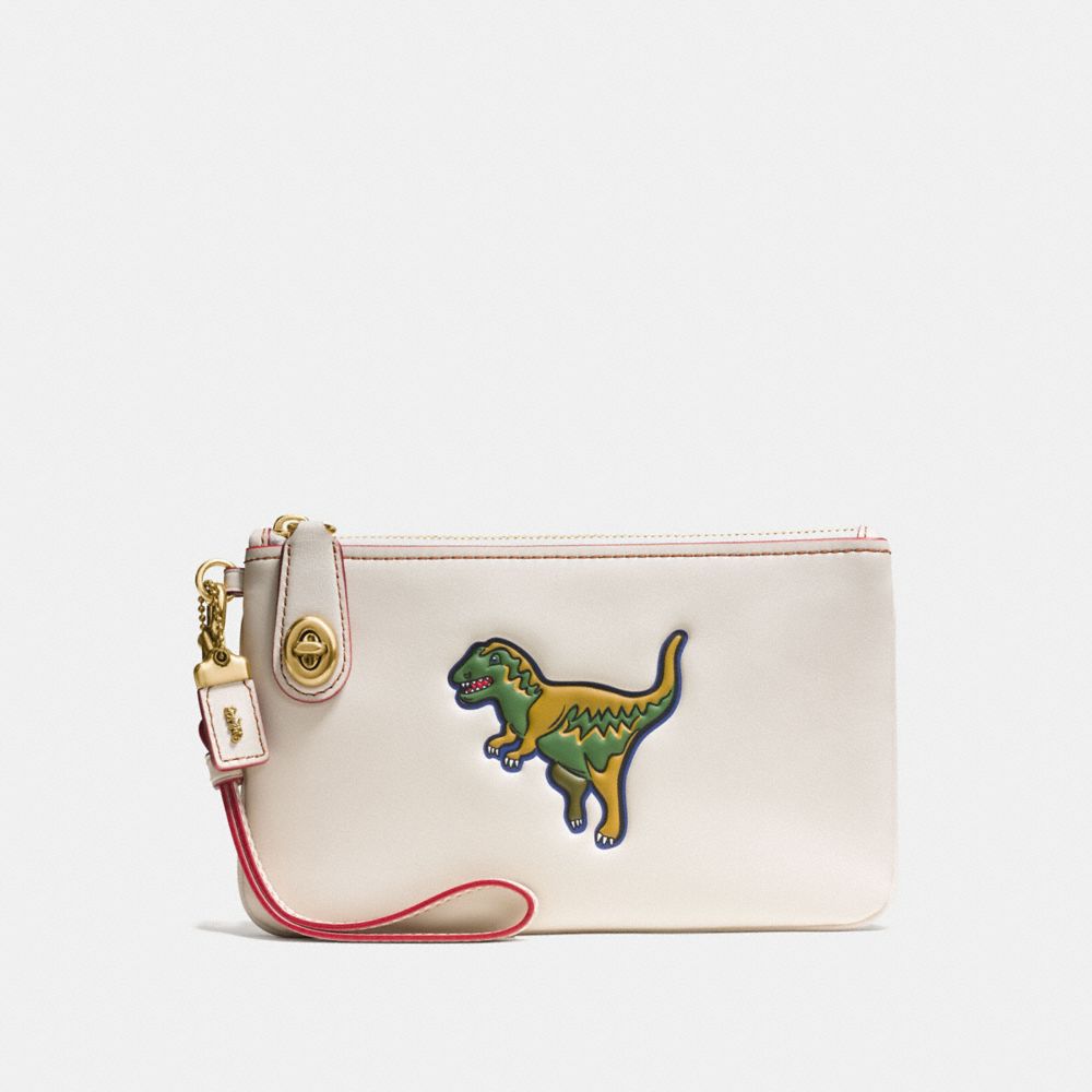 Coach dinosaur wristlet new arrivals