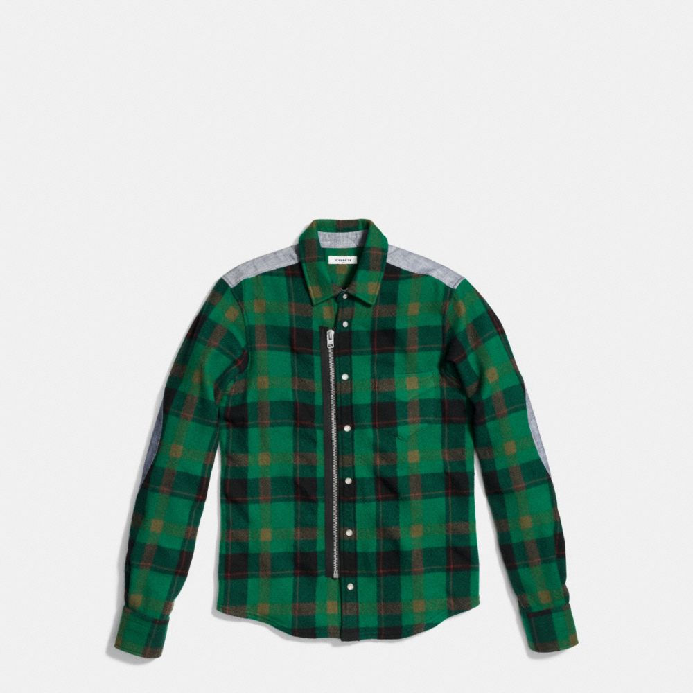 Plaid Zip Shirt