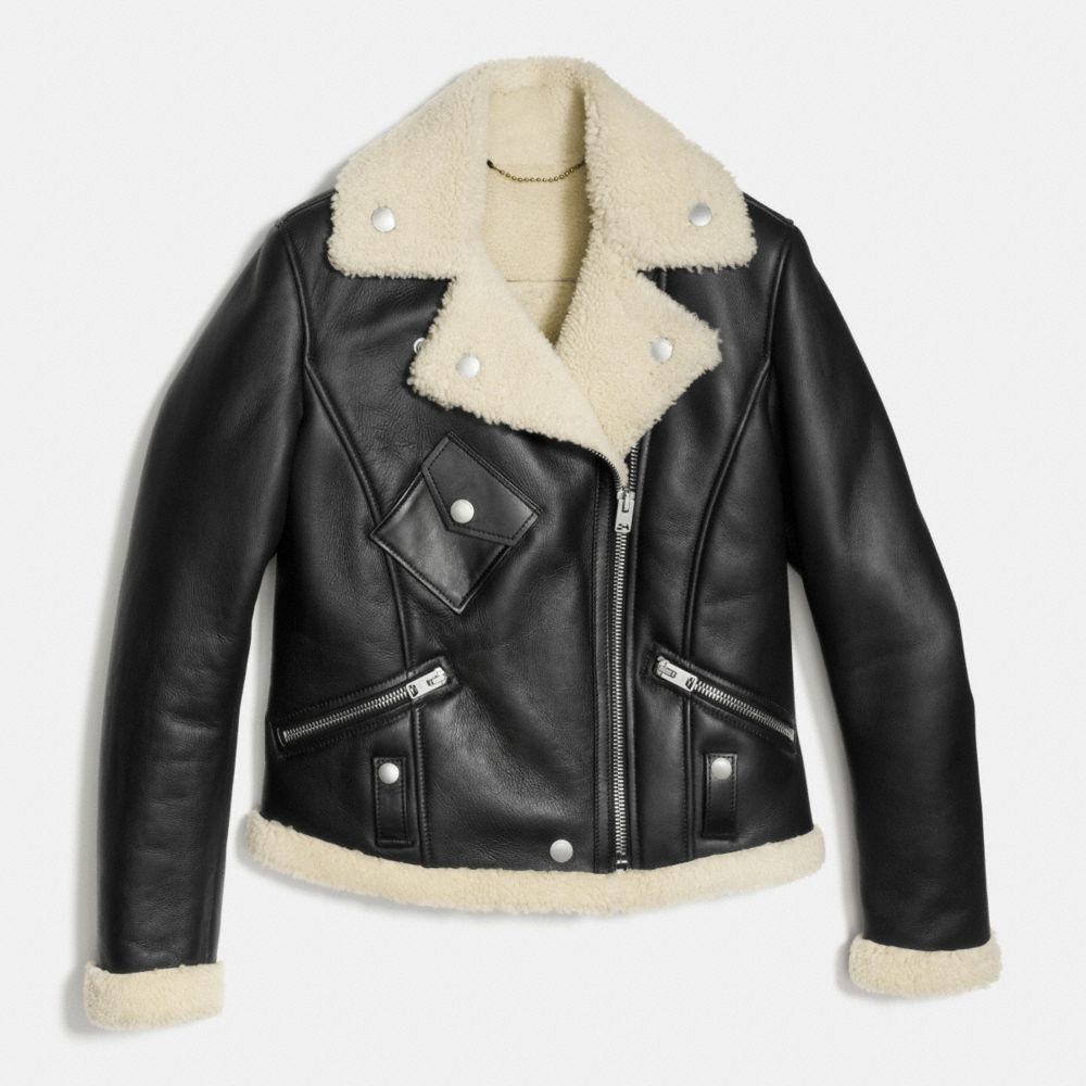 Shearling Moto Jacket