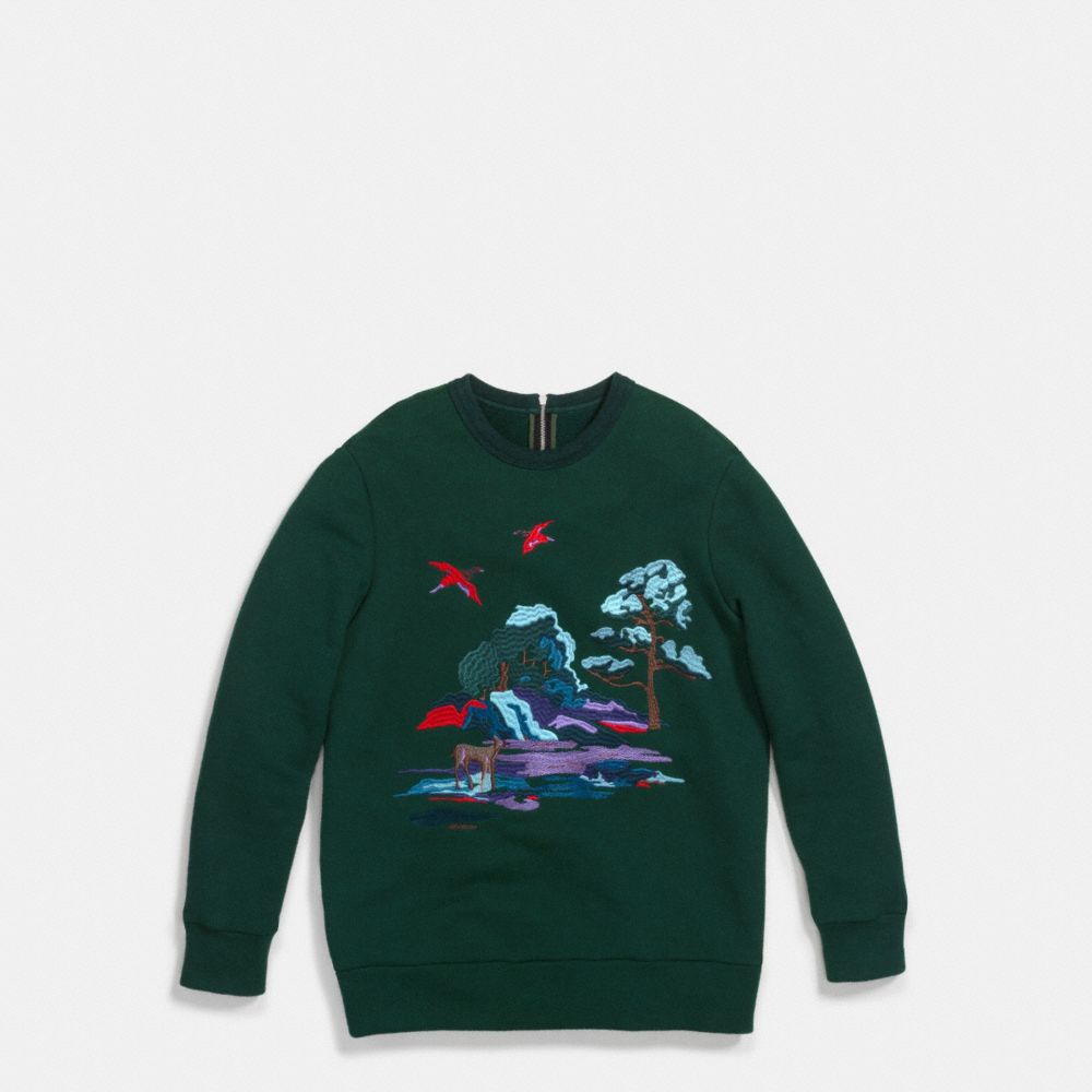 Embroidered Souvenir Sky Sweatshirt