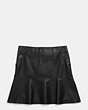 Fluid Leather Skirt