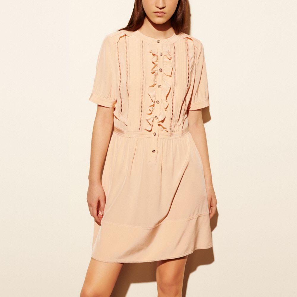 Silk Ruffle Dress