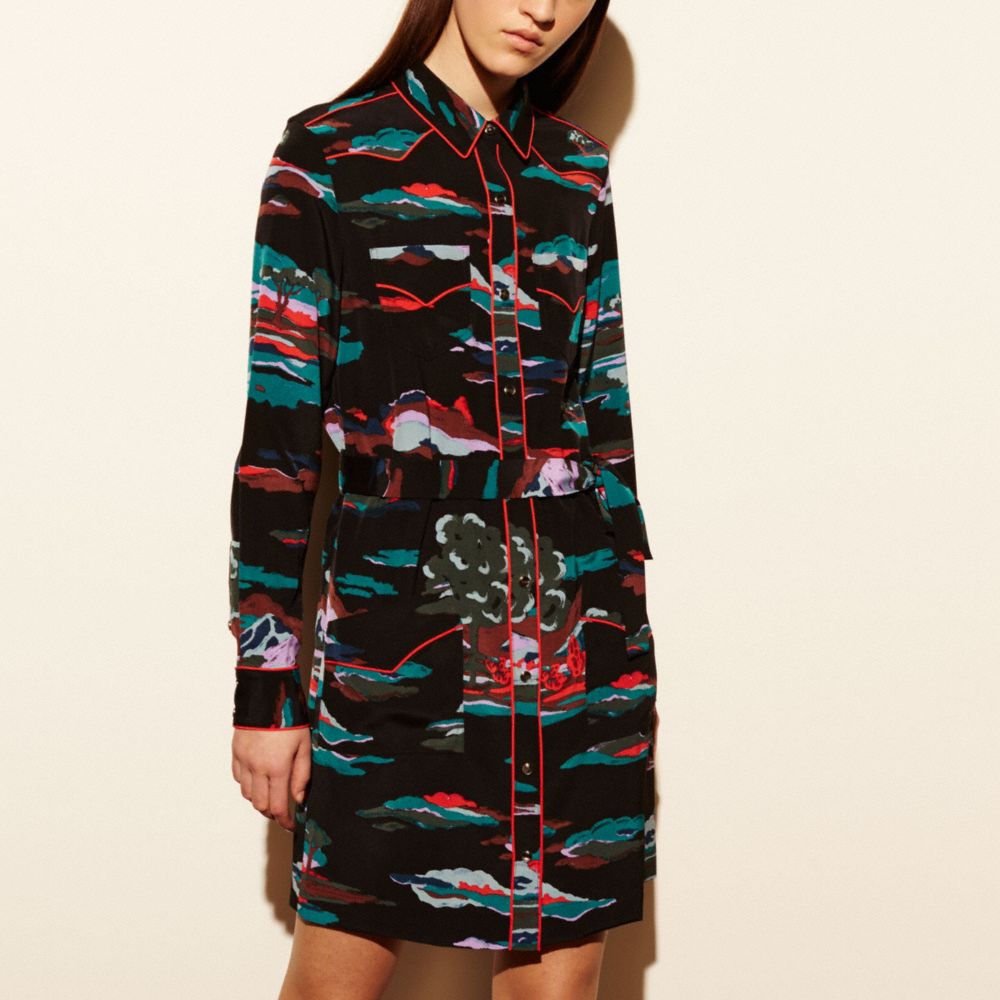 Souvenir Sky Silk Dress