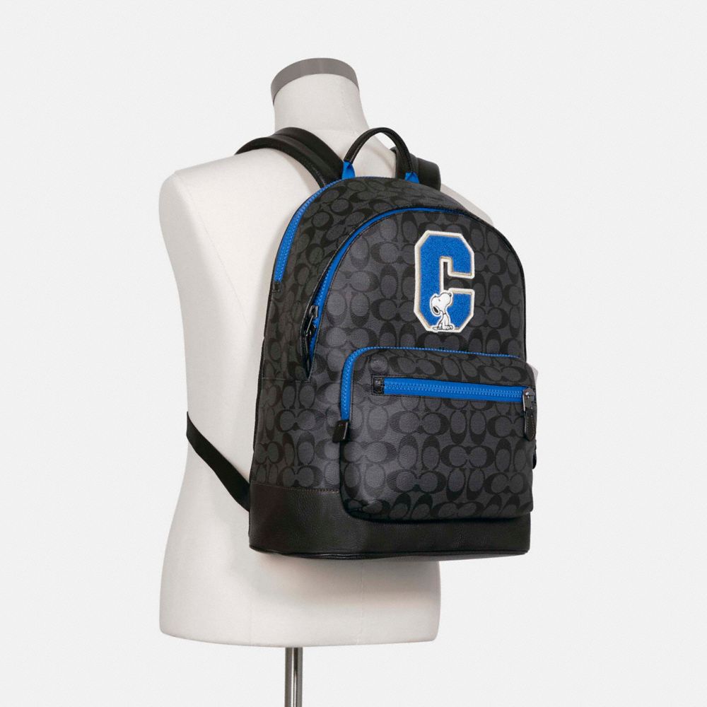 COACH® Outlet | COACH® Outlet | Coach X Peanuts West Backpack In Signature  Canvas With Snoopy