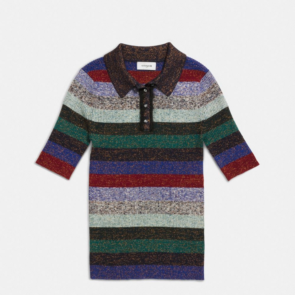 Striped Rib Polo