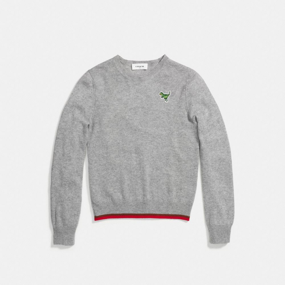 Rexy Patch Long Sleeve Crew Sweater
