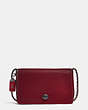COACH®,DINKY 24,Leather,Small,Black Copper/Bordeaux,Front View