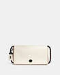 COACH®,DINKY,Glovetanned Leather,Small,Black Copper/Chalk,Front View