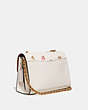 COACH®,PARKER 18 WITH MINI VINTAGE ROSE PRINT,Leather,Small,Brass/Chalk Multi,Angle View