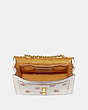 COACH®,PARKER 18 WITH MINI VINTAGE ROSE PRINT,Leather,Small,Brass/Chalk Multi,Inside View,Top View