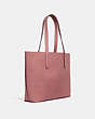 COACH®,HIGHLINE TOTE,Leather,Large,Silver/Light Blush,Angle View