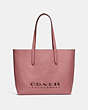 COACH®,HIGHLINE TOTE,Leather,Large,Silver/Light Blush,Back View
