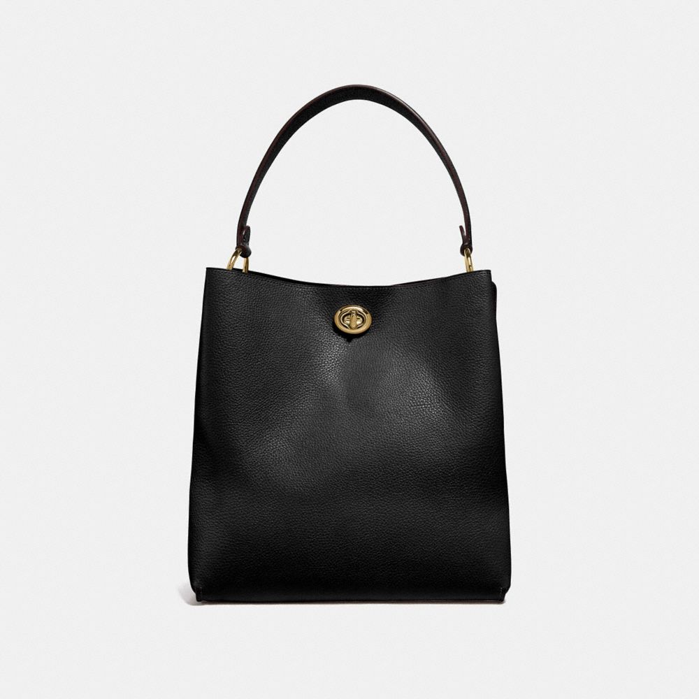 COACH®,CHARLIE BUCKET BAG,Large,Gold/Black,Back View