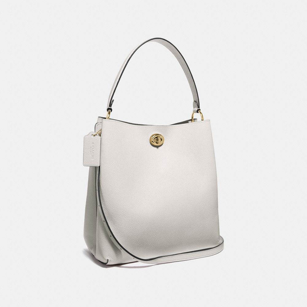 Polished pebble leather hot sale charlie bucket crossbody