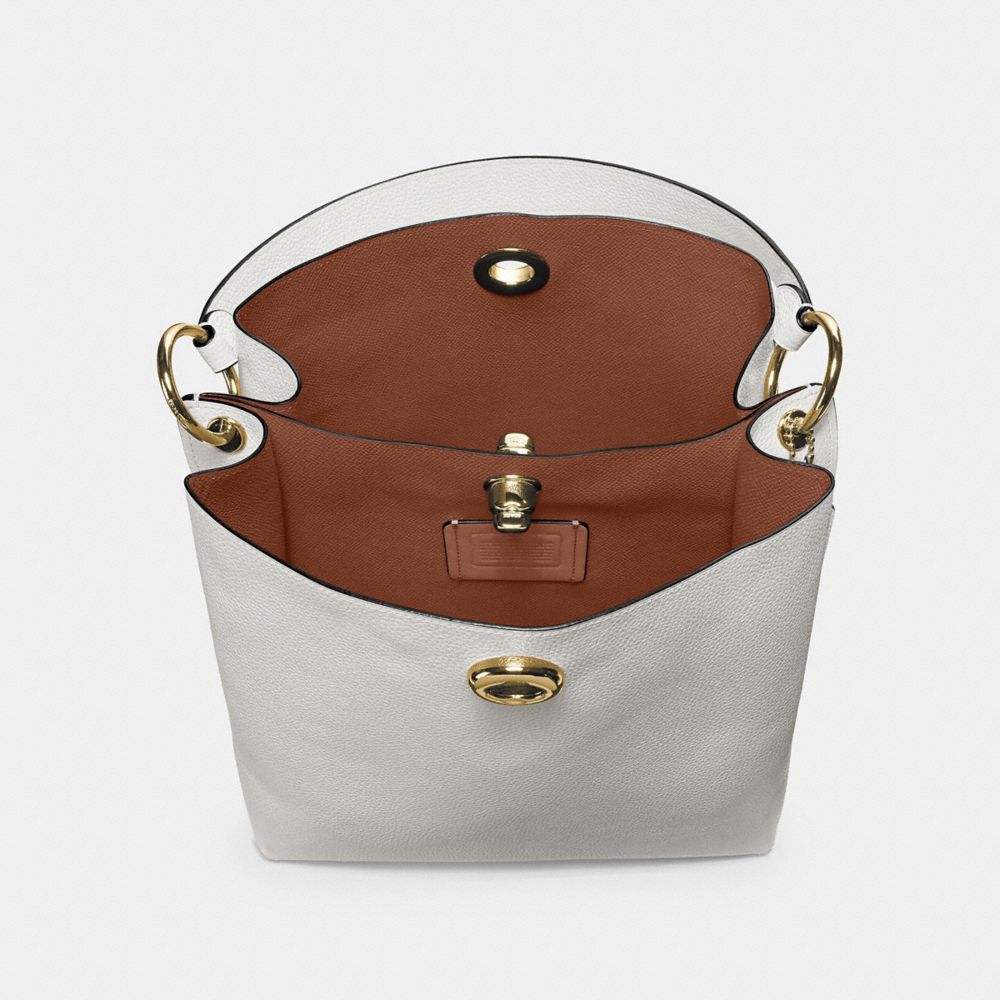 Coach polished pebble leather charlie bucket hot sale