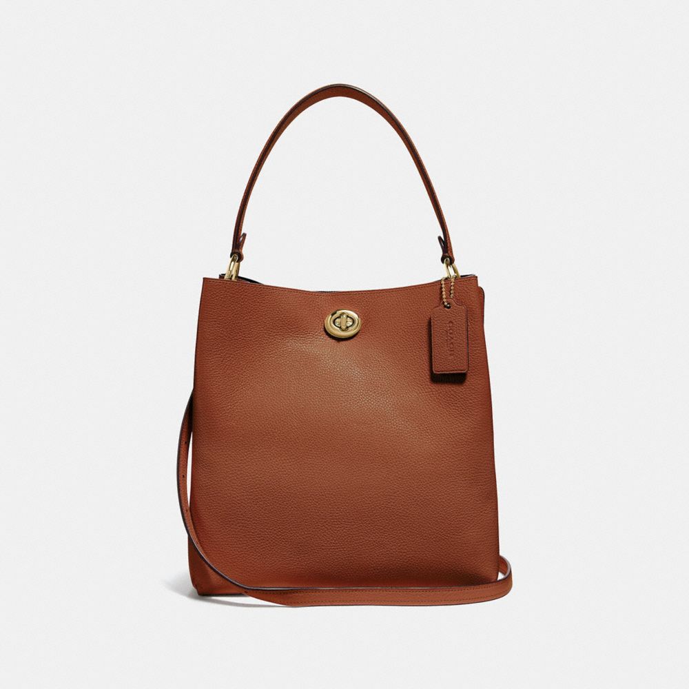 Coach charlie leather discount bucket bag women's