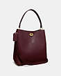 COACH®,CHARLIE BUCKET BAG,Pebbled Leather,Large,Gold/Vintage Mauve,Angle View