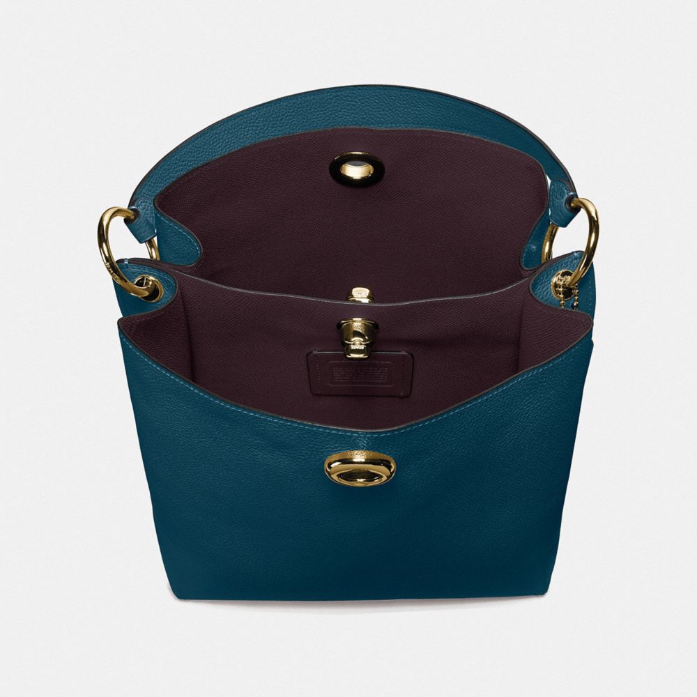 COACH®,Charlie Bucket Bag,,Inside View,Top View