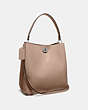 COACH®,CHARLIE BUCKET BAG,Large,Light Antique Nickel/Taupe,Angle View