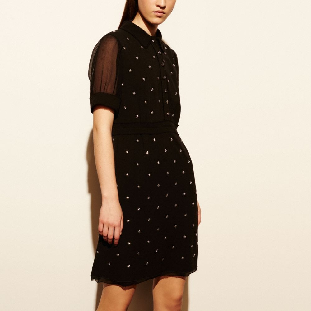 Star Stud Embellished Dress