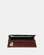 COACH®,BOXED BREAST POCKET WALLET,Leather,Mahogany Brown,Inside View,Top View