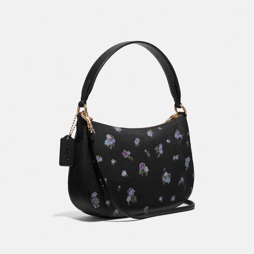 COACH®,Sutton Crossbody With Floral Print,,Angle View