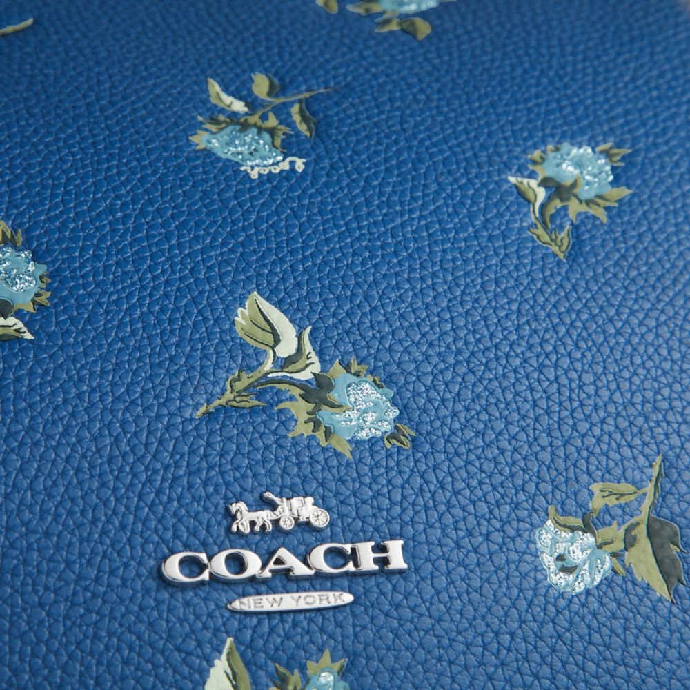 Coach blue floral on sale crossbody