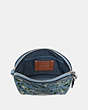 COACH®,FARROW CROSSBODY WITH FLORAL PRINT,Leather,Mini,Silver/Slate,Inside View,Top View