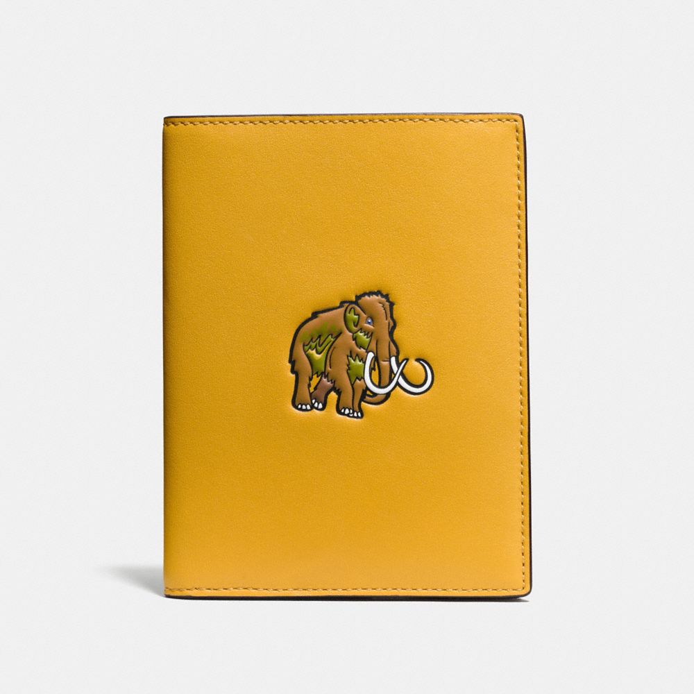 COACH®,Coach Beast Passport Case In Glovetanned Leather,,Front View
