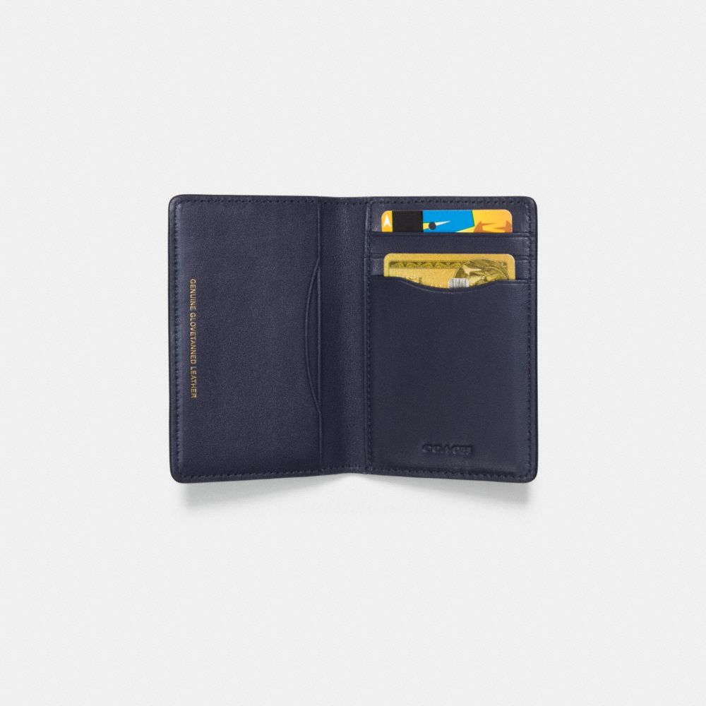Rocket Ship Card Wallet In Glovetanned Leather