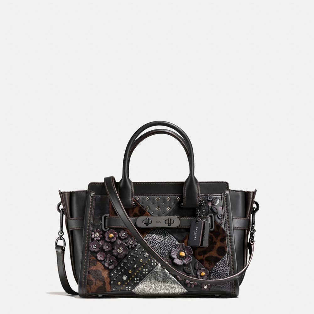 COACH®,Coach Swagger 27 In Embellished Canyon Quilt Leather,,Front View