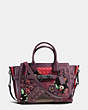 COACH®,COACH SWAGGER 27 IN EMBELLISHED CANYON QUILT LEATHER,Leather,Large,DK/OXBLOOD MULTI,Front View