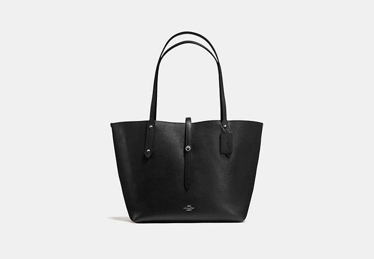 Market Tote In Printed Leather