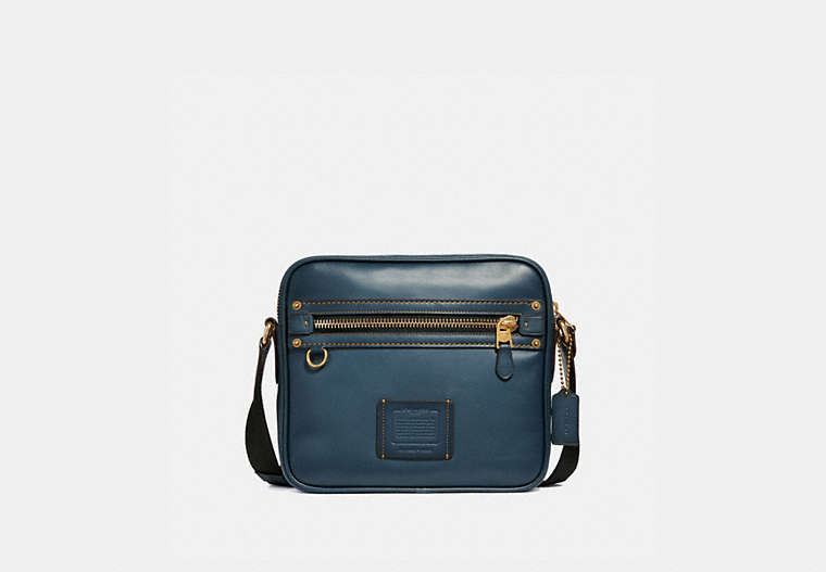 COACH®,DYLAN 27,Leather,Medium,Brass/Denim,Front View image number 0