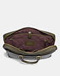 COACH®,METROPOLITAN SLIM BRIEF,Smooth Leather,Medium,Brass/Pine,Inside View,Top View