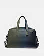 COACH®,METROPOLITAN SOFT CARRYALL WITH OMBRE,Pebble Leather,X-Large,Black Copper Finish/Olive/Navy,Front View