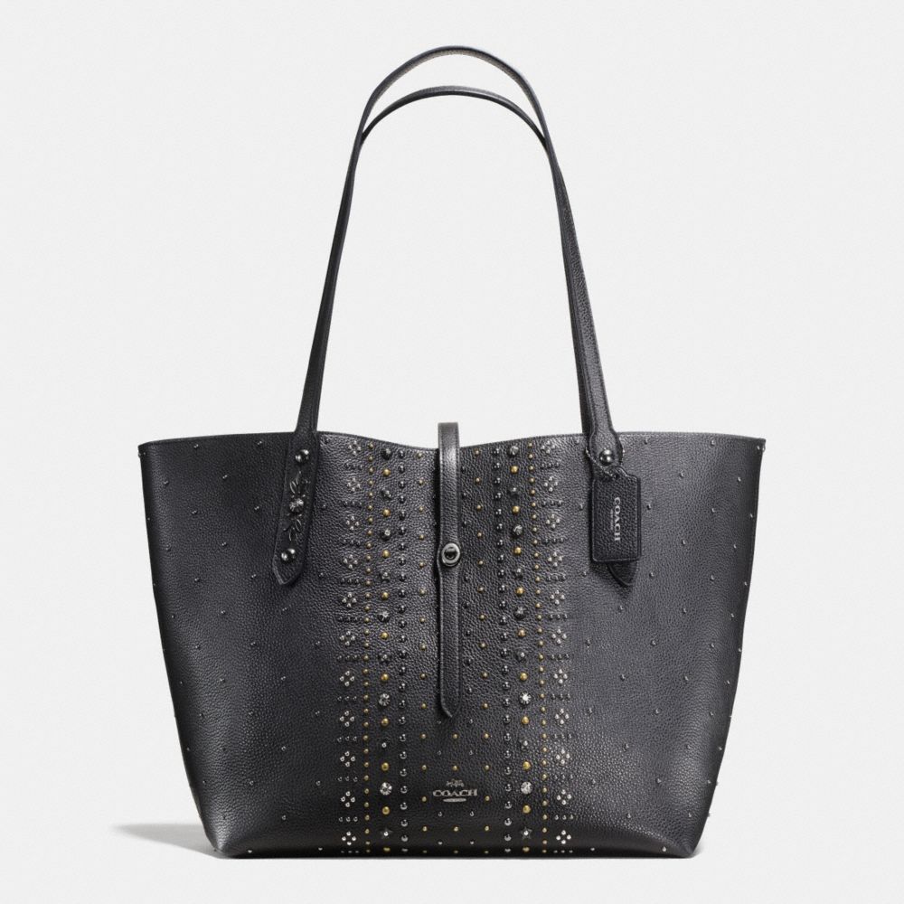 Coach pebble leather market tote best sale