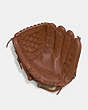 COACH®,BASEBALL GLOVE,Leather,Saddle,Front View