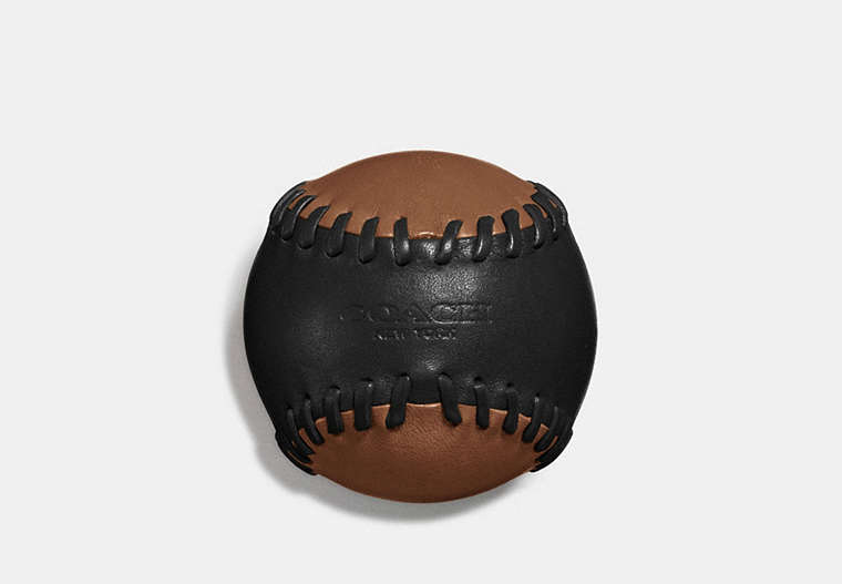COACH®,BASEBALL PAPERWEIGHT,Other,Black,Front View