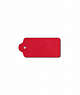 COACH®,HANGTAG,Leather,Gold/True Red,Front View