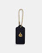 COACH®,HANGTAG,Leather,Gold/Navy,Front View