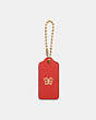 COACH®,HANGTAG,Leather,Deep Coral,Front View