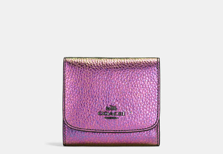 Small Wallet In Hologram Leather