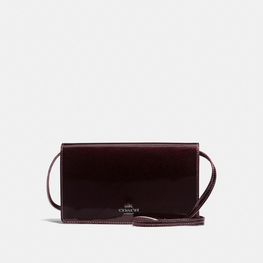 Foldover Crossbody In Patent Leather