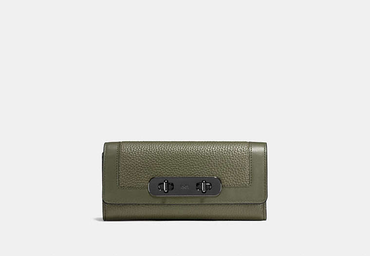 Coach Swagger Slim Envelope Wallet In Colorblock Leather